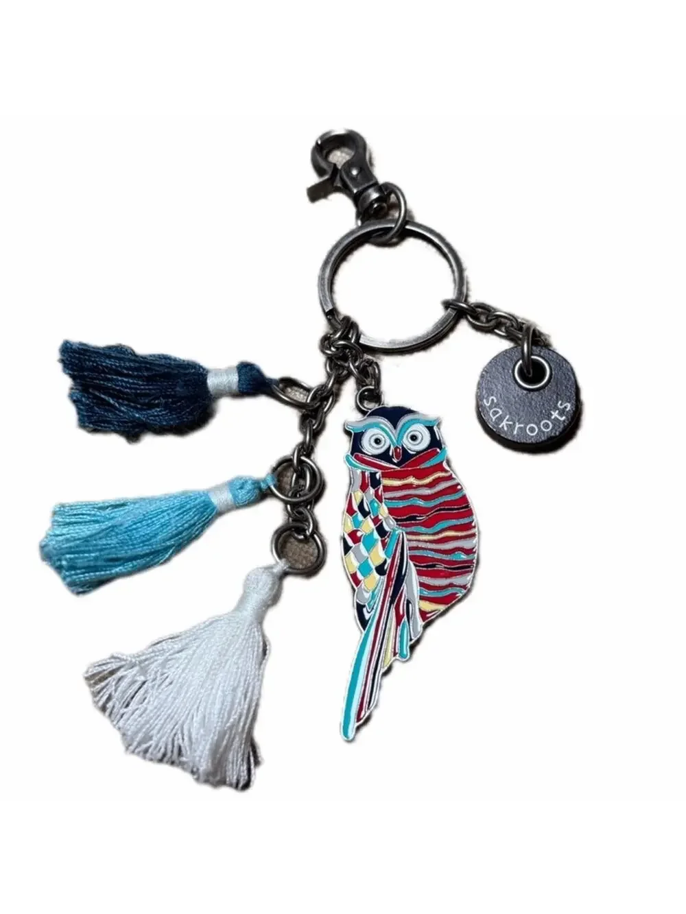 Sakroots owl key bag charm